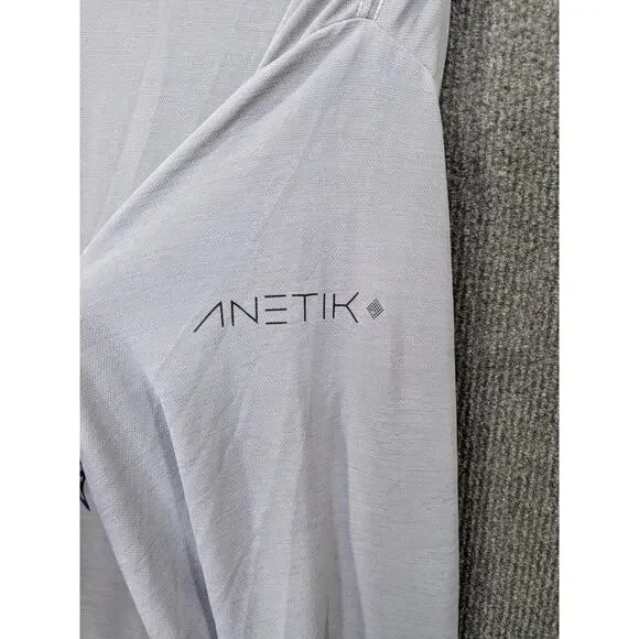 Anetik Performance Shirt Mens XL Fishing Seahorse Farm Hawaii UPF 30 Quick Dry - Picture 7 of 13